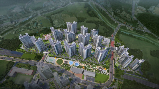 '용인 푸르지오 원클러스터 2·3단지' 조감도. [대우건설 제공]